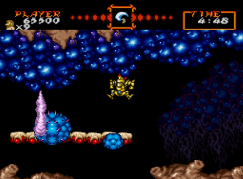 Illustration for article titled The Brilliant Use of Mode 7 In Super Ghouls ‘N Ghosts’ Fourth Stage